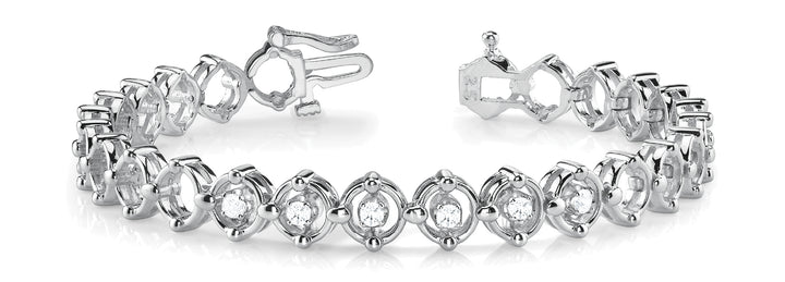 Derby Fashion Bracelet in Platinum