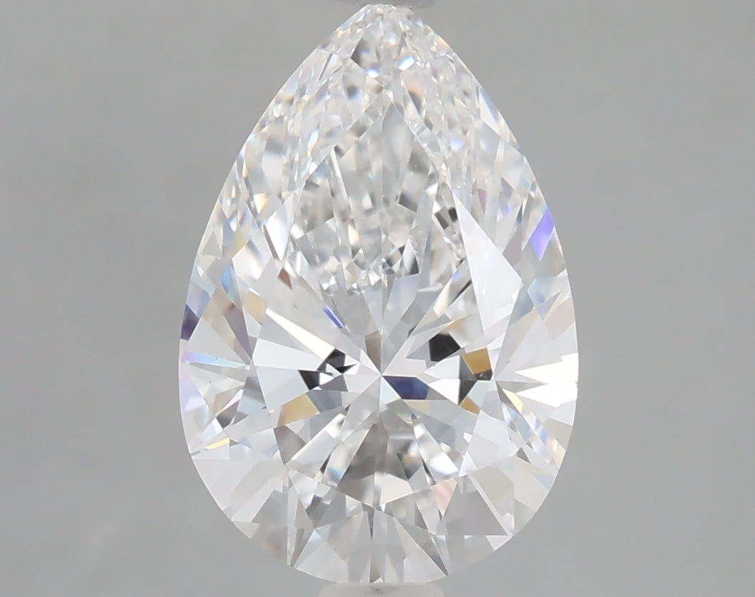 2.1 ct D Color VVS2 Clarity Pear Shape Lab Grown Diamond