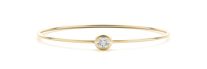 Diva Traditional Bracelet in Oval Yellow Gold
