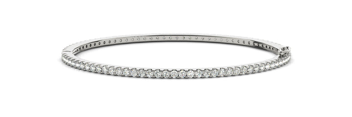 Diary Traditional Bangle Bracelet in Platinum