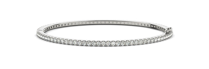 Diary Traditional Bangle Bracelet in Platinum