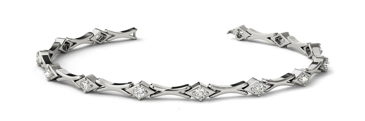 Gia Fashion Bracelet in Platinum