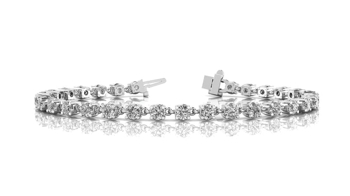 Florida Four Prong Bracelet in Platinum