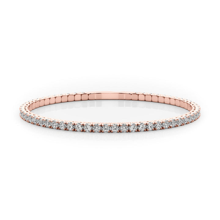 Evaa Flexible Bangle Bracelet in 10K Rose Gold