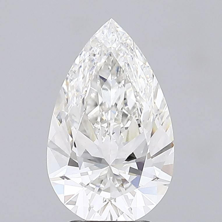 3.08 ct G Color VVS2 Clarity Pear Shape Lab Grown Diamond