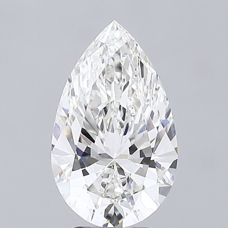 3.55 ct F Color VVS2 Clarity Pear Shape Lab Grown Diamond