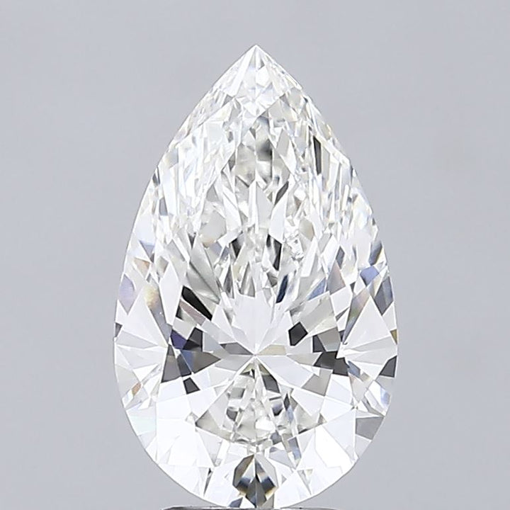 3.55 ct F Color VVS2 Clarity Pear Shape Lab Grown Diamond