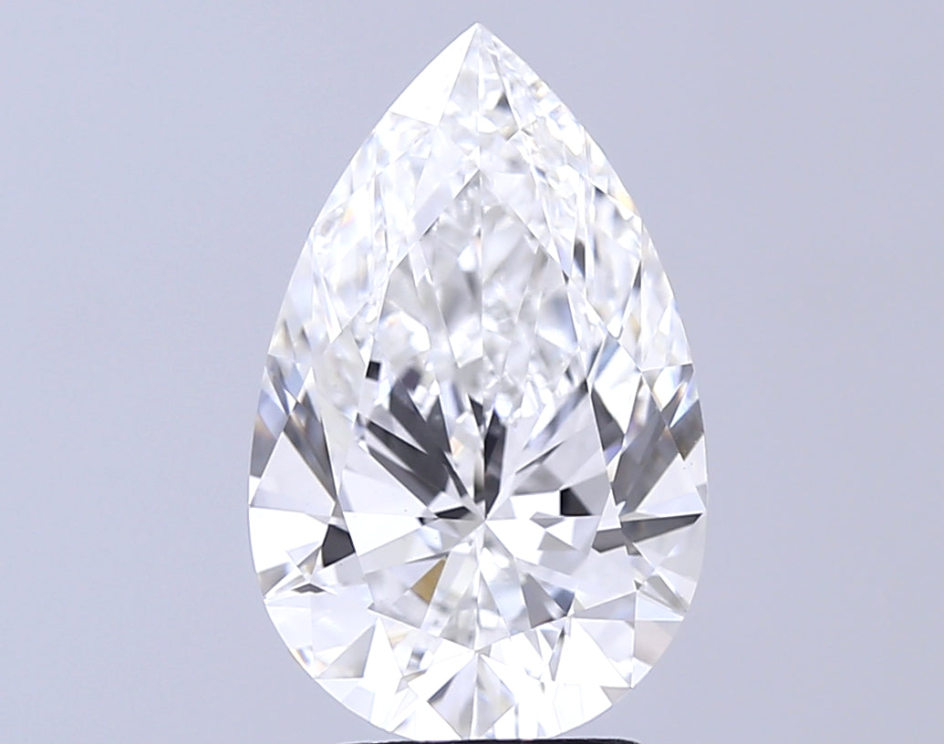 4.09 ct E Color VVS2 Clarity Pear Shape Lab Grown Diamond