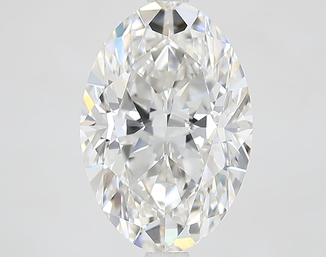 3.7 ct F Color VVS2 Clarity Oval Shape Lab Grown Diamond
