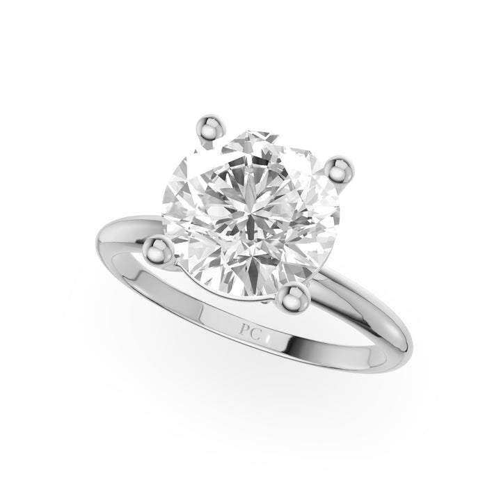 Mark Hidden Halo Solitaire Engagement Ring