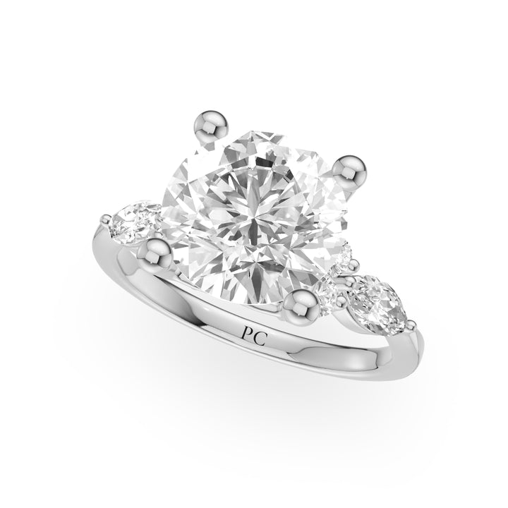 Larry Three Stone Engagement Ring