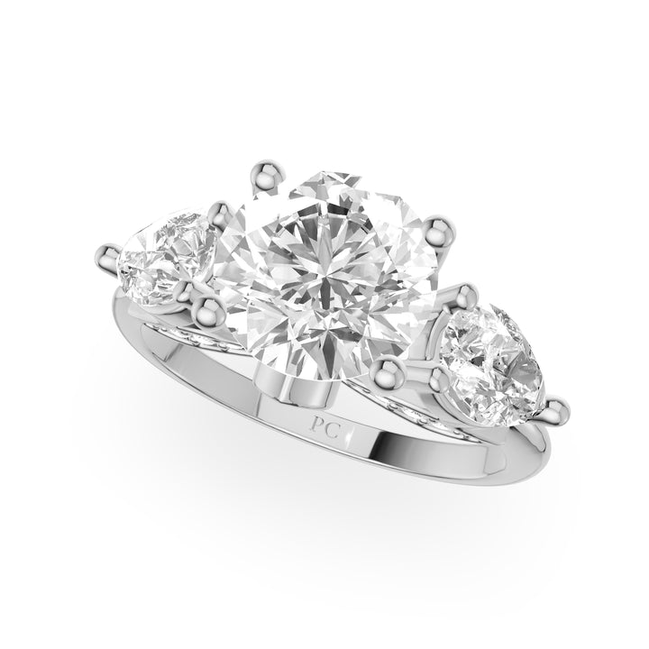 Rony Trillion Hidden Halo Engagement Ring