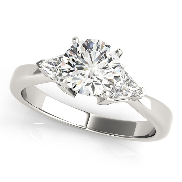Inne Three Stone Trillion Engagement Ring
