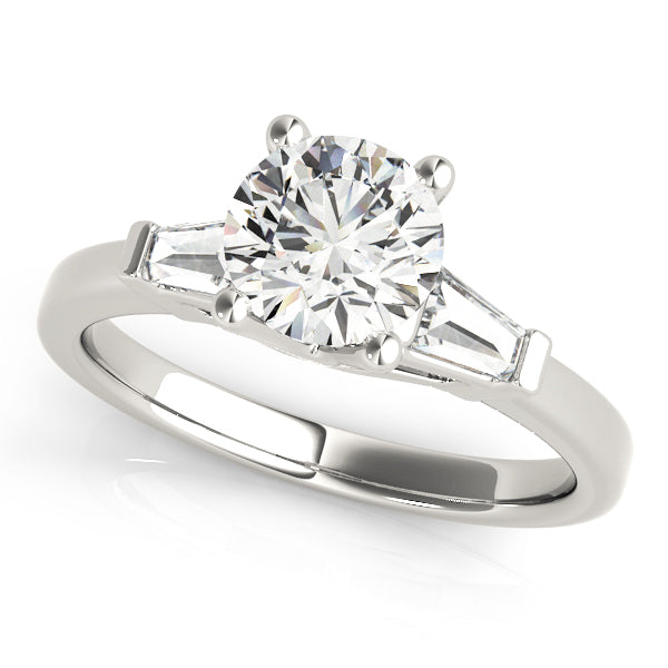 Thea Three Stone Trillion Engagement Ring