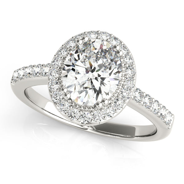 willow Halo Pave Engagement Ring