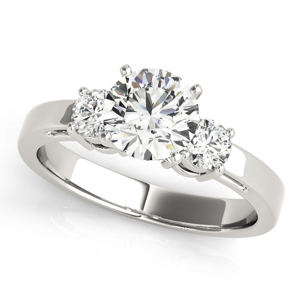 Treso Three Stone High Set Engagement Ring