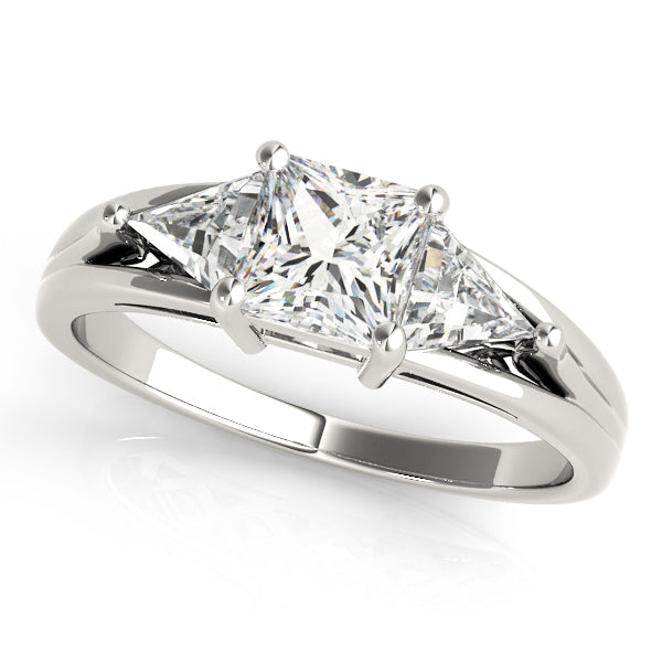 Wrendy Three Stone Trillion Engagement Ring