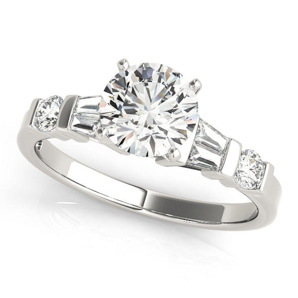 Kiana Side Stone Engagement Ring