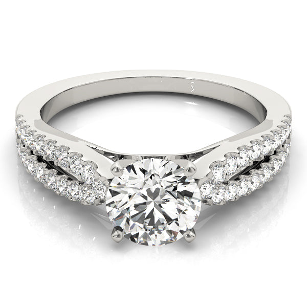 Julie Multirow Pave Engagement Ring