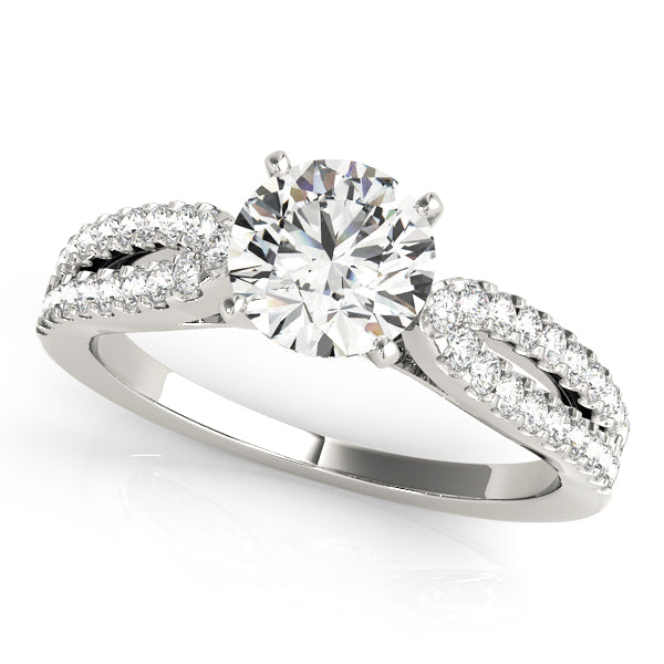 Julie Multirow Pave Engagement Ring