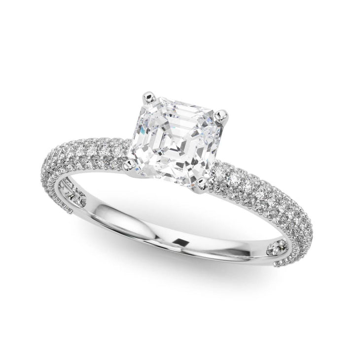 Casty Three Row Engagement Ring