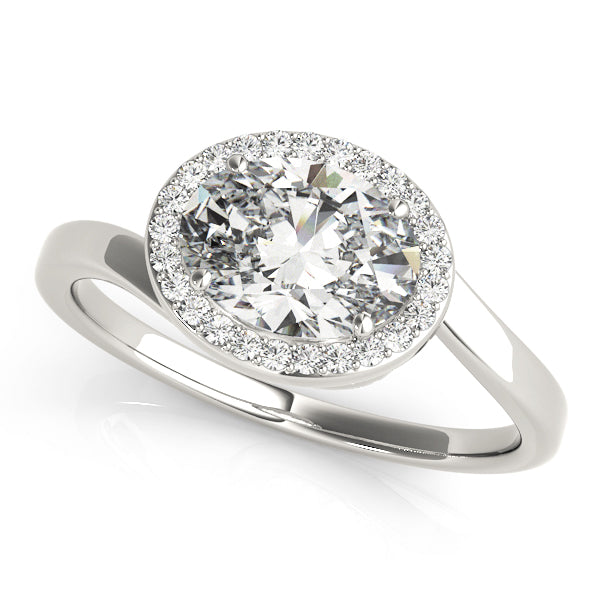 Seeya Oval Halo Engagement Ring
