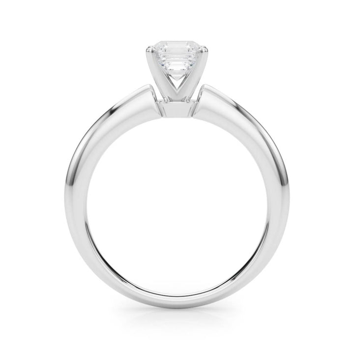 Rox Six Prong Engagement Ring in Round White Gold