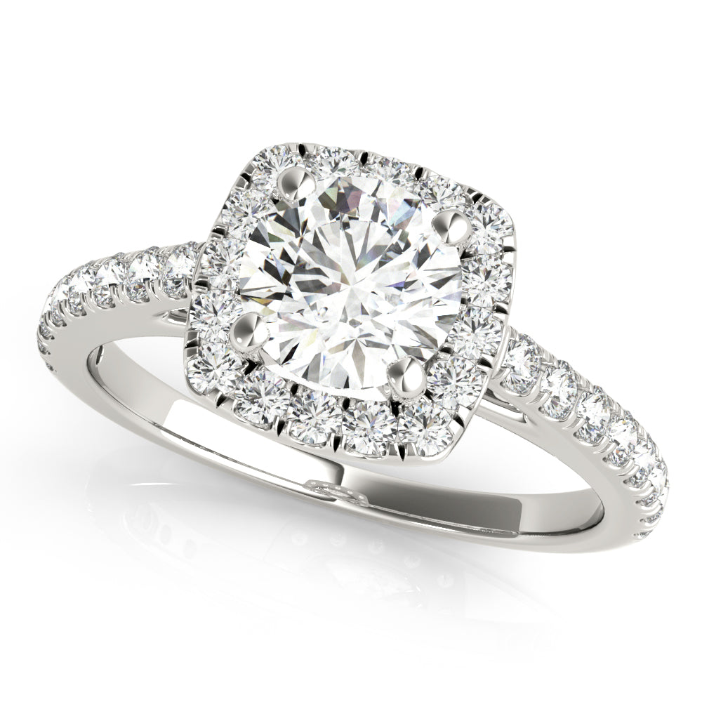 Bella Cathedral Halo Engagement Ring