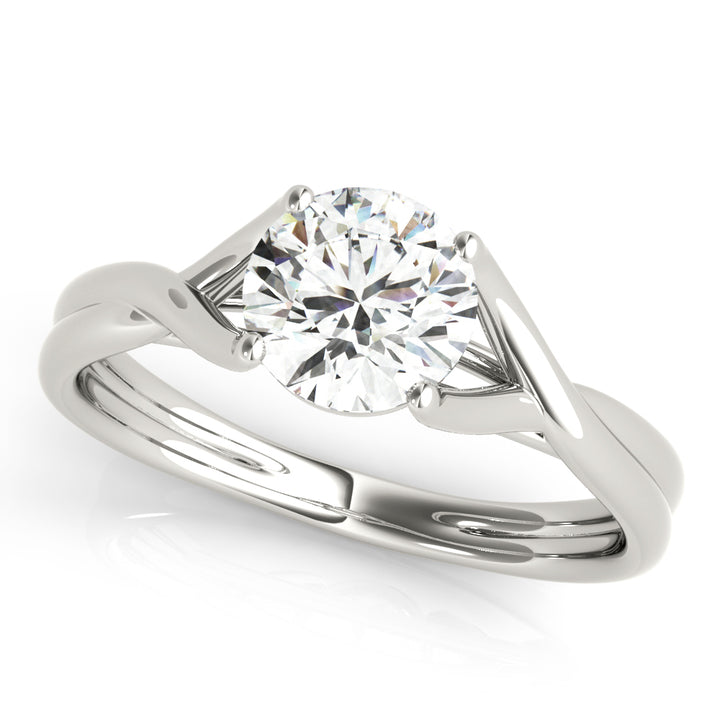 Adelle Criss Cross Solitaire Engagement Ring