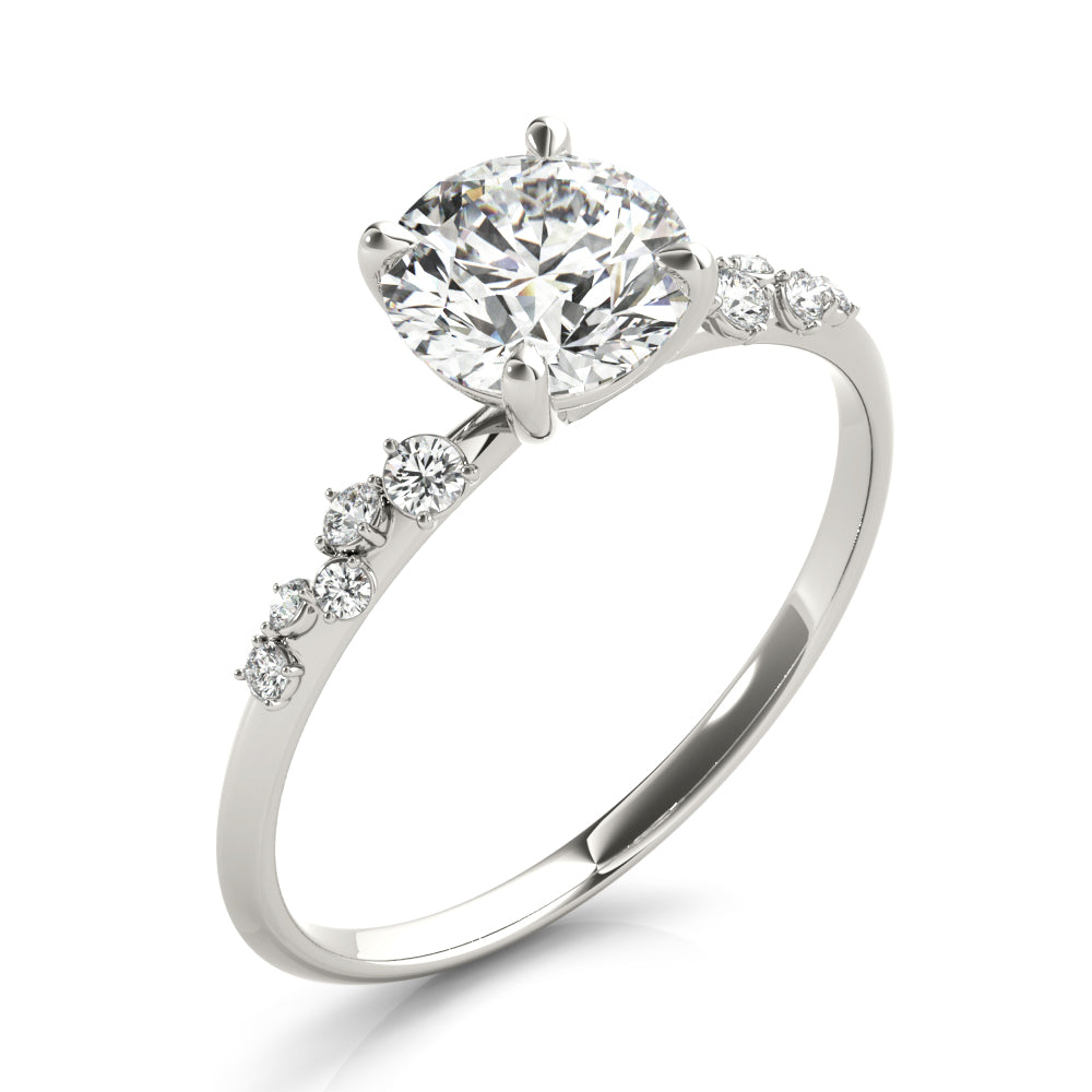 Paloma Side Stone Engagement Ring