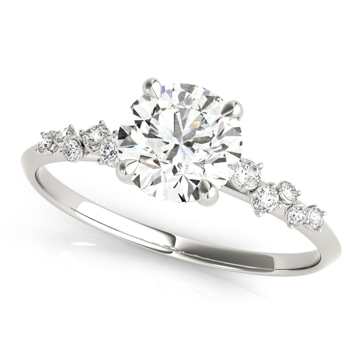 Paloma Side Stone Engagement Ring