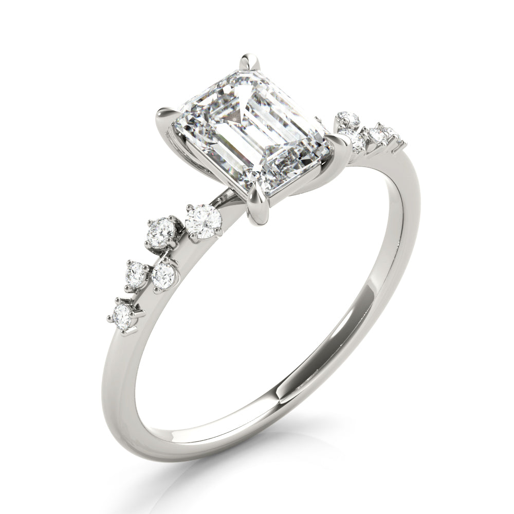 Sara Side Stone Engagement Ring
