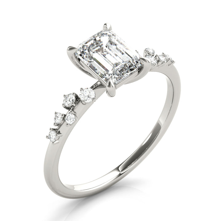 Sara Side Stone Engagement Ring