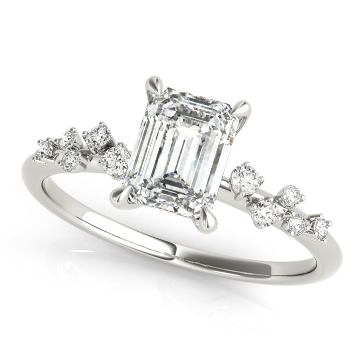 Sara Side Stone Engagement Ring