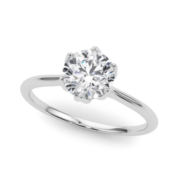 Lilyana Thin Solitaire Engagement Ring
