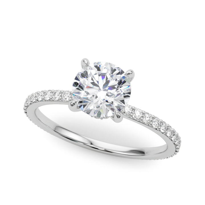 Seria Hidden Halo Engagement Ring