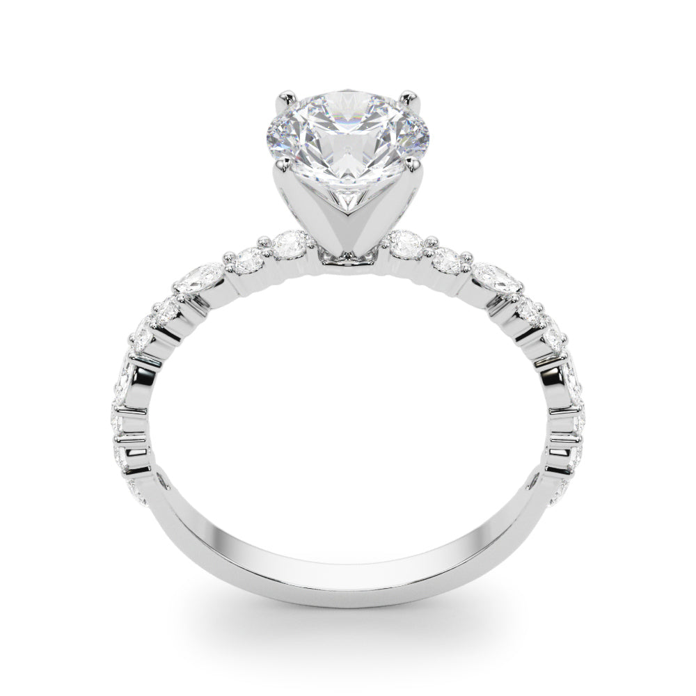 Flea Multi Side Stone Engagement Ring