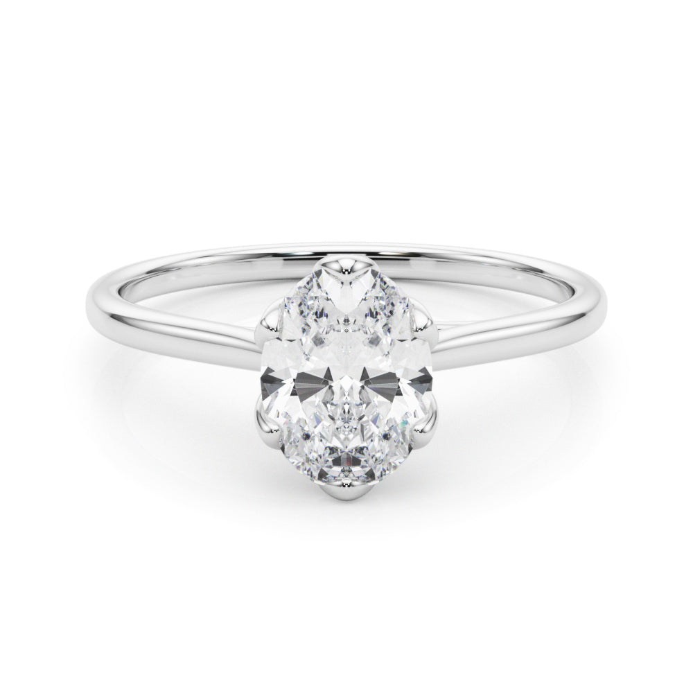 River Solitare Engagement Ring