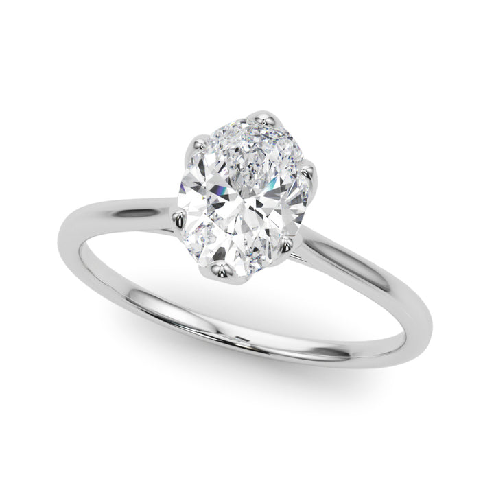 River Solitaire Engagement Ring