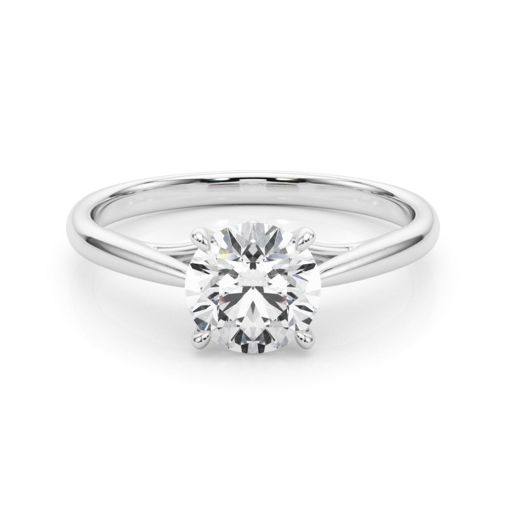 Snap Tappered Shank Solitare Engagement Ring