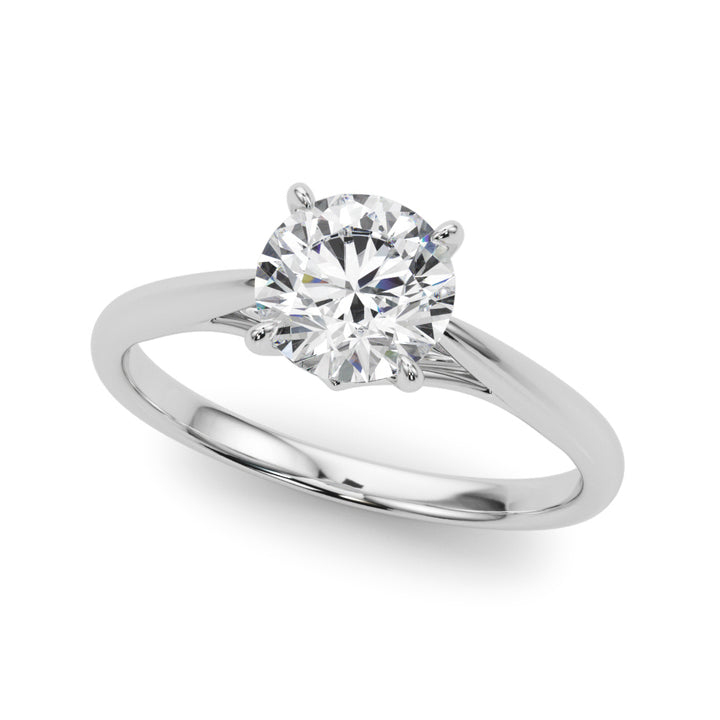 Snap Tapered Shank Solitaire Engagement Ring
