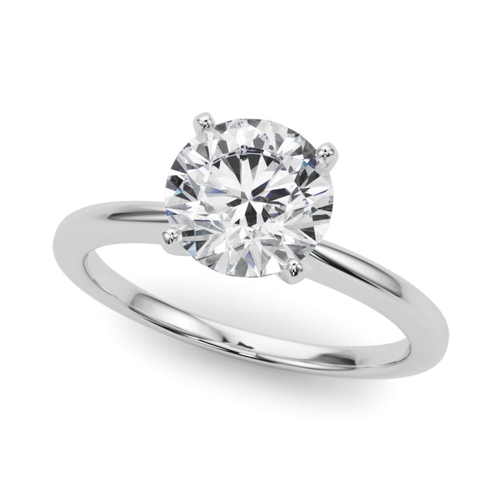 Maidy Solitaire Engagement Ring in Round White Gold