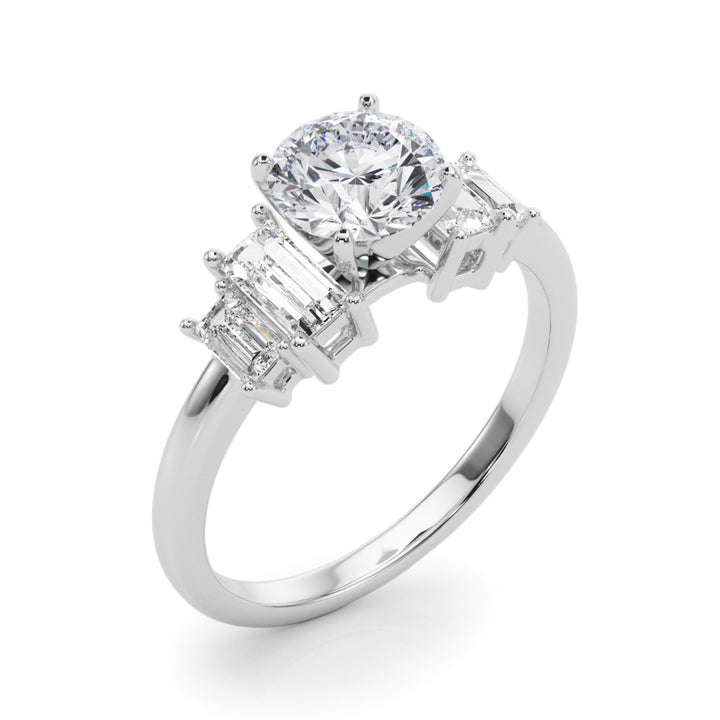 Diam Side Stone Engagement Ring