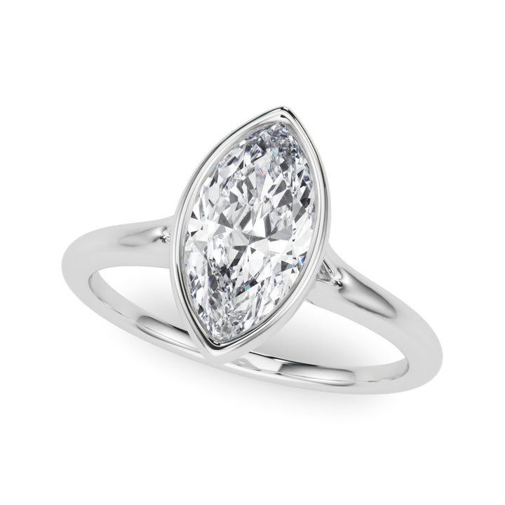 Sophia Bezel Set in 10K White