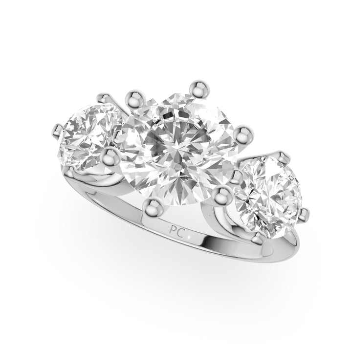 May Three Stone Engagement Ring