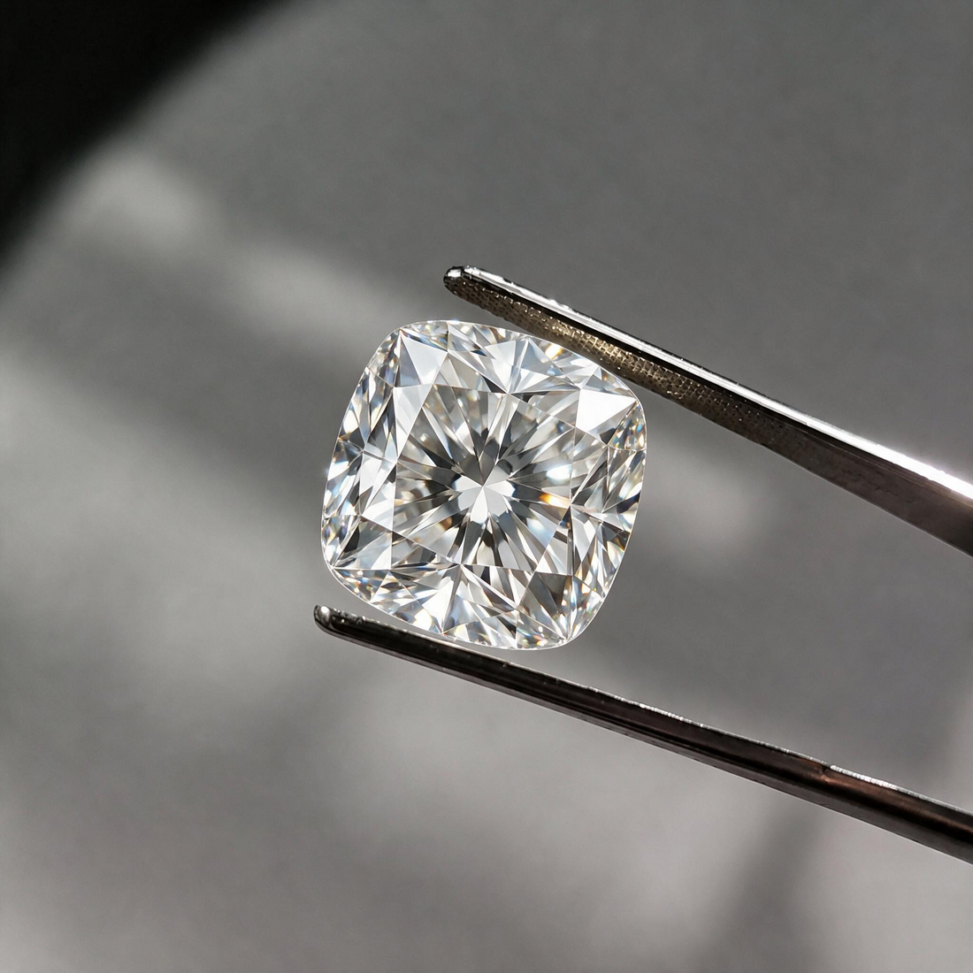 3CT Cushion Cut Moissanite Diamond D-F | VVS | NA Certified