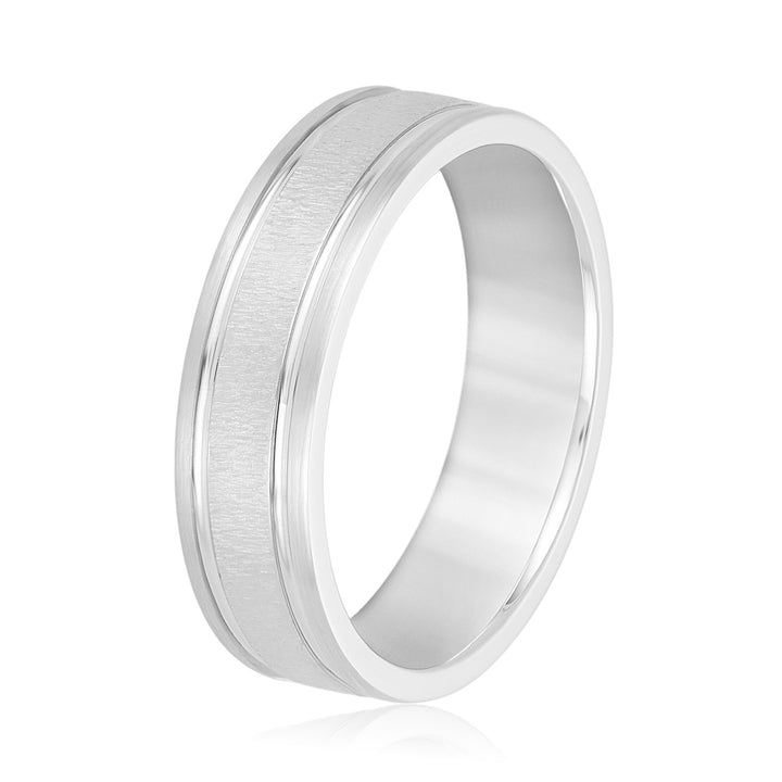 Thomas 6mm Mens Band in Platinum