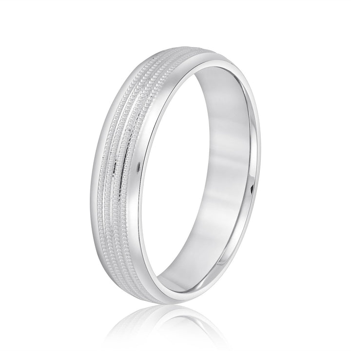 James 6mm Mens Band in Platinum