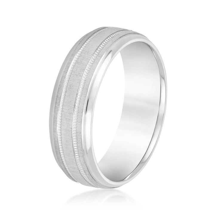 Dominic 6mm Mens Band in Platinum