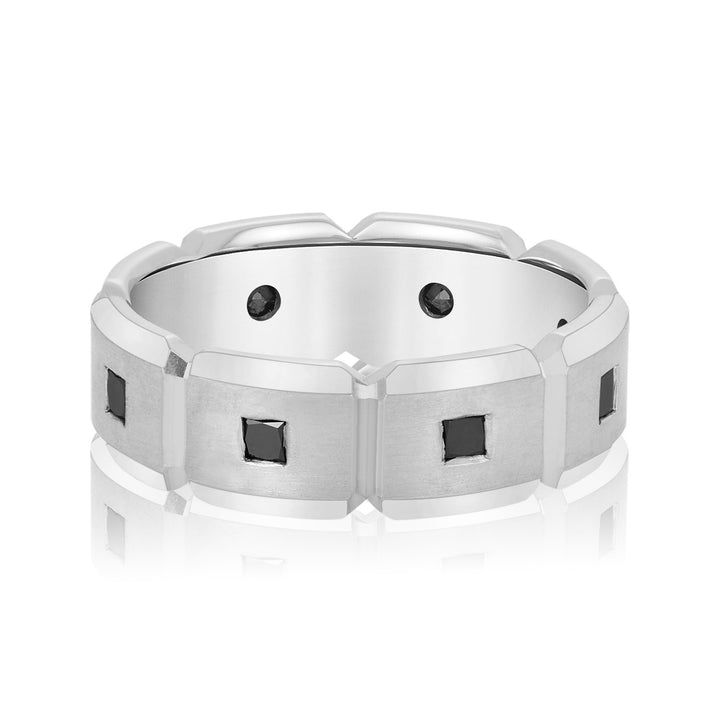 Harrison 7mm Mens Band in 10K White Gold